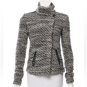 Iro Josefina boucle tweed zip up jacket